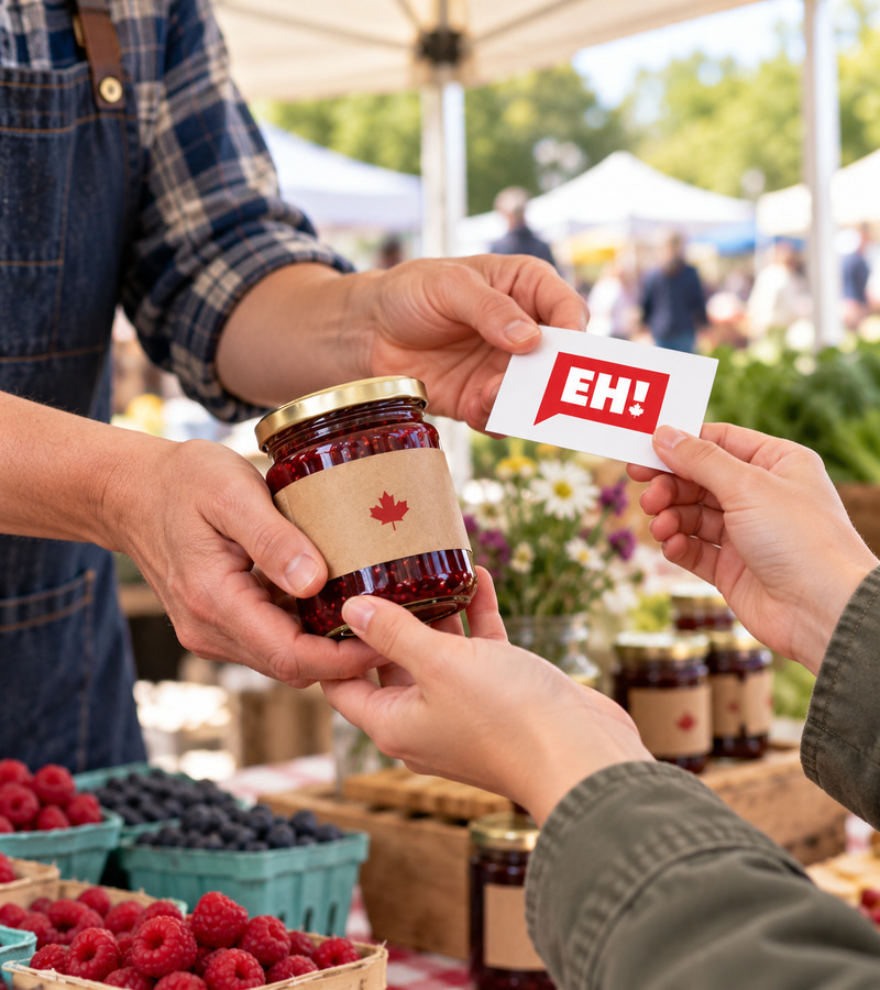 EH! Buy Canadian groups where members can share Canadian-made products and invite the businesses behind them.
