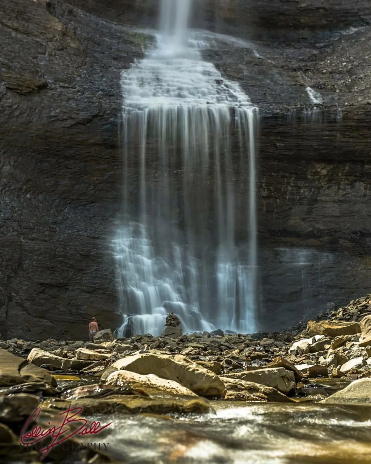 Bergeron Falls at Tumbler Ridge waterfall 